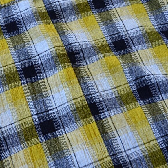 Anthropologie Maeve Embroidered Plaid Button Down Tunic Shirt Size XS/S - Picture 15 of 15